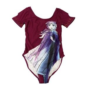 Hanna Andersson Disney Frozen II Elsa Girls Gymnastics Dance Leotard Size 14/16